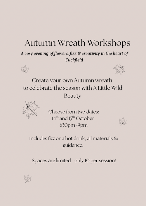 Autumn Wreath Workshop - 14th or 15th October 2025