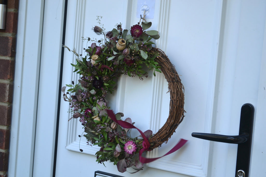 Maroon - Autumn Wreath