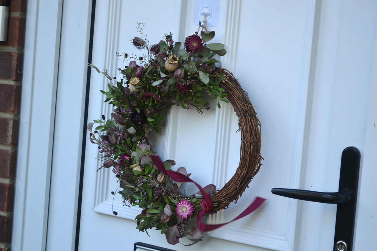 Maroon - Autumn Wreath