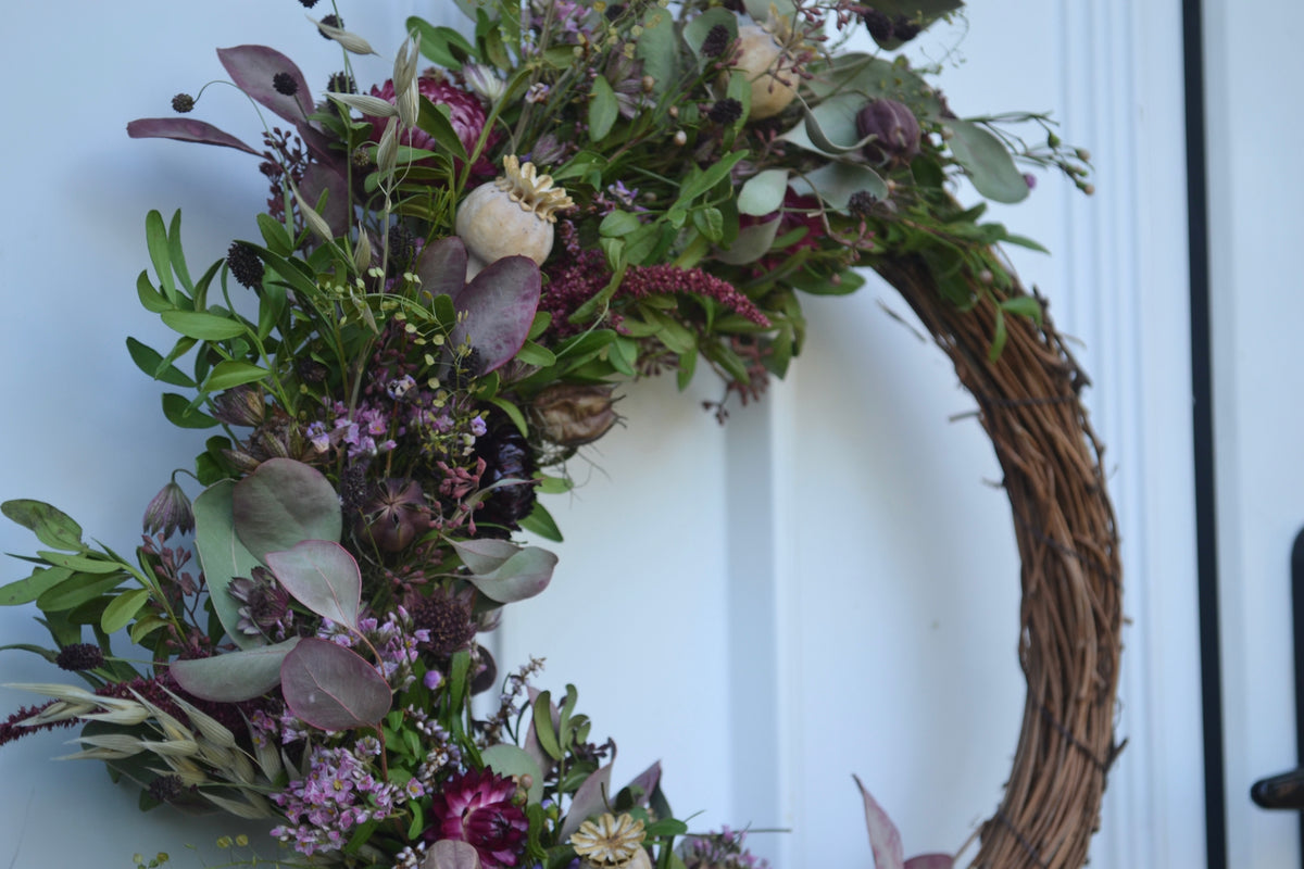 Maroon - Autumn Wreath