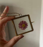 Mini Pressed Flower Gold Frame - One of a Kind Botanical Keepsake