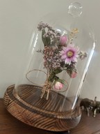 Dried Flower Cloche Dome – One of a Kind Nature Keepsake