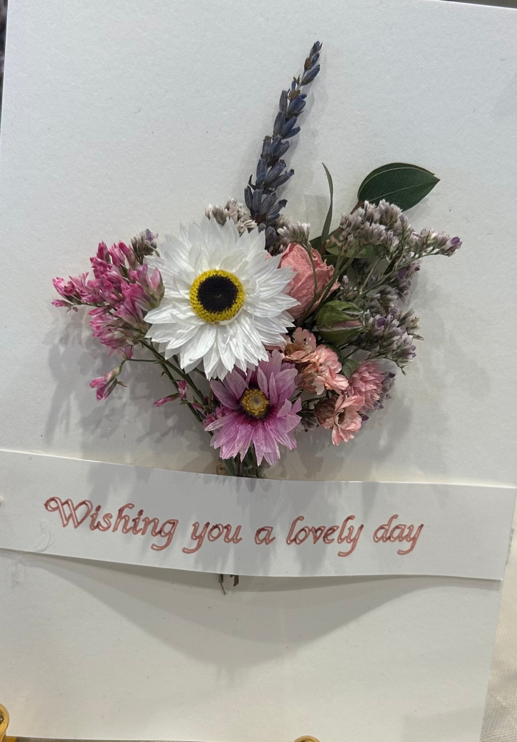 Dried Posy Card - A Mini Bouquet to Keep
