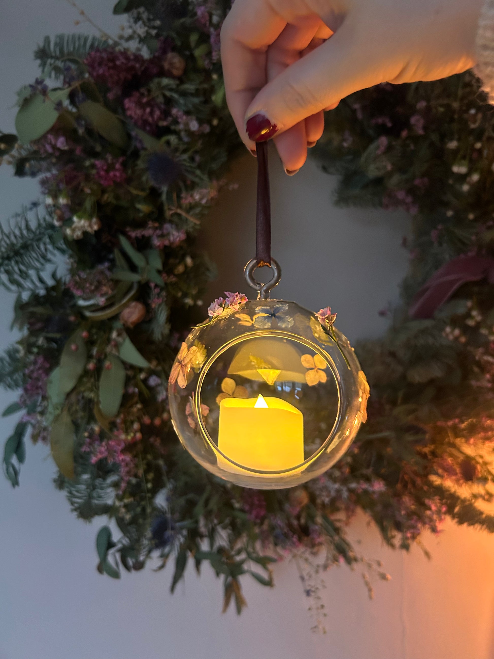 Pressed Flower Baubles