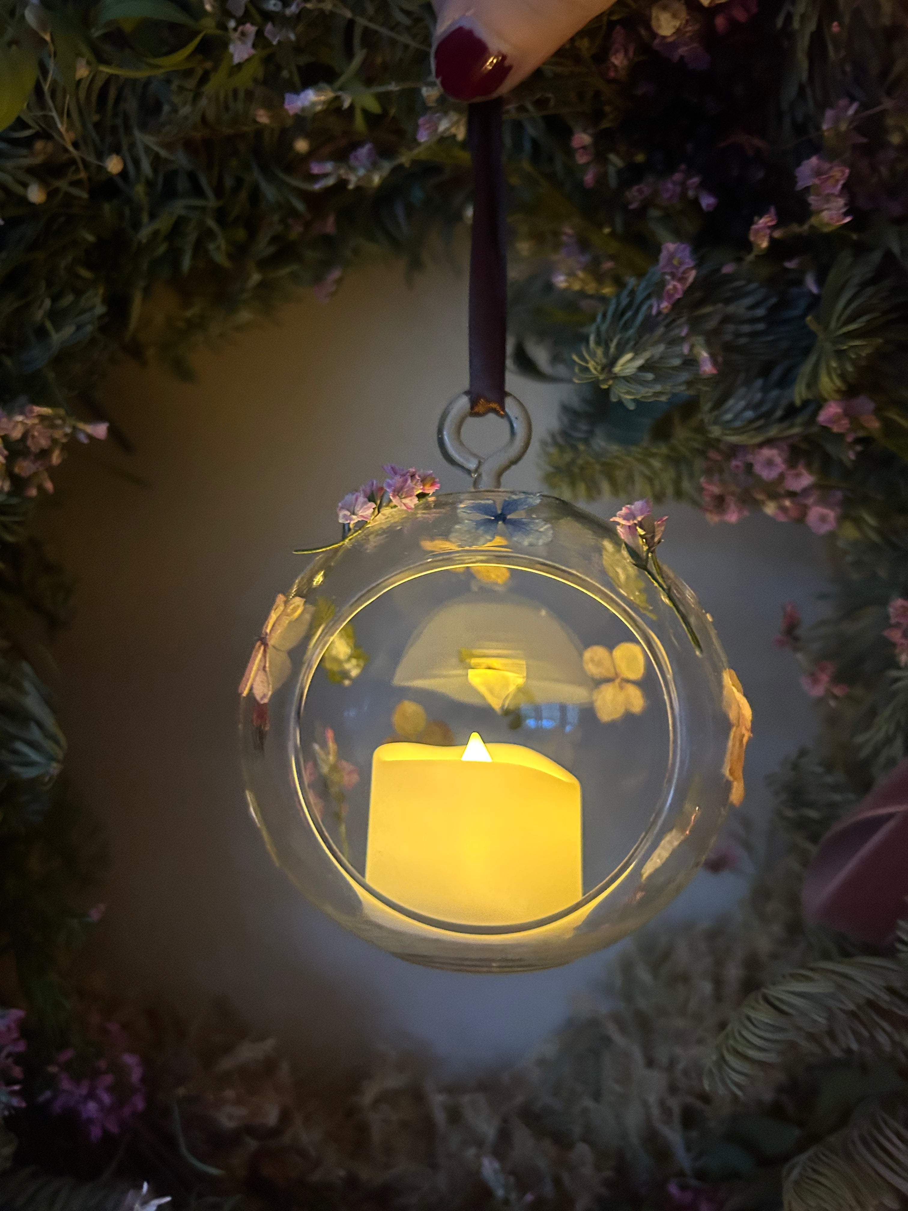 Pressed Flower Baubles