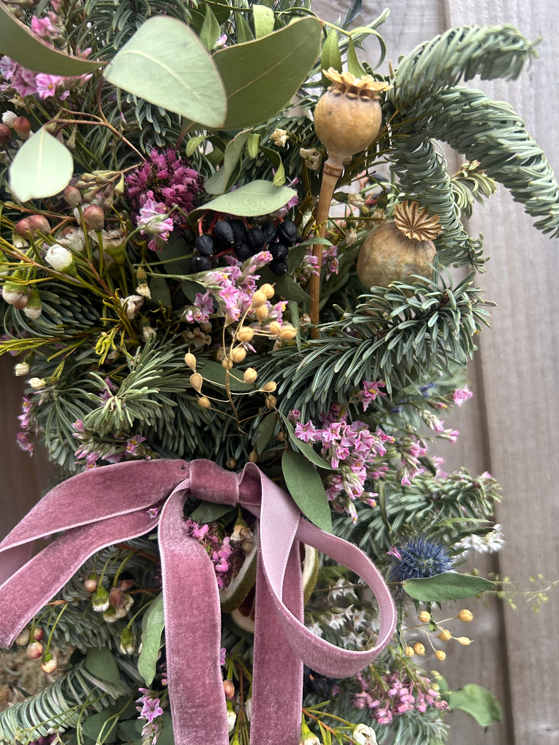 The Winter Blush Christmas Wreath