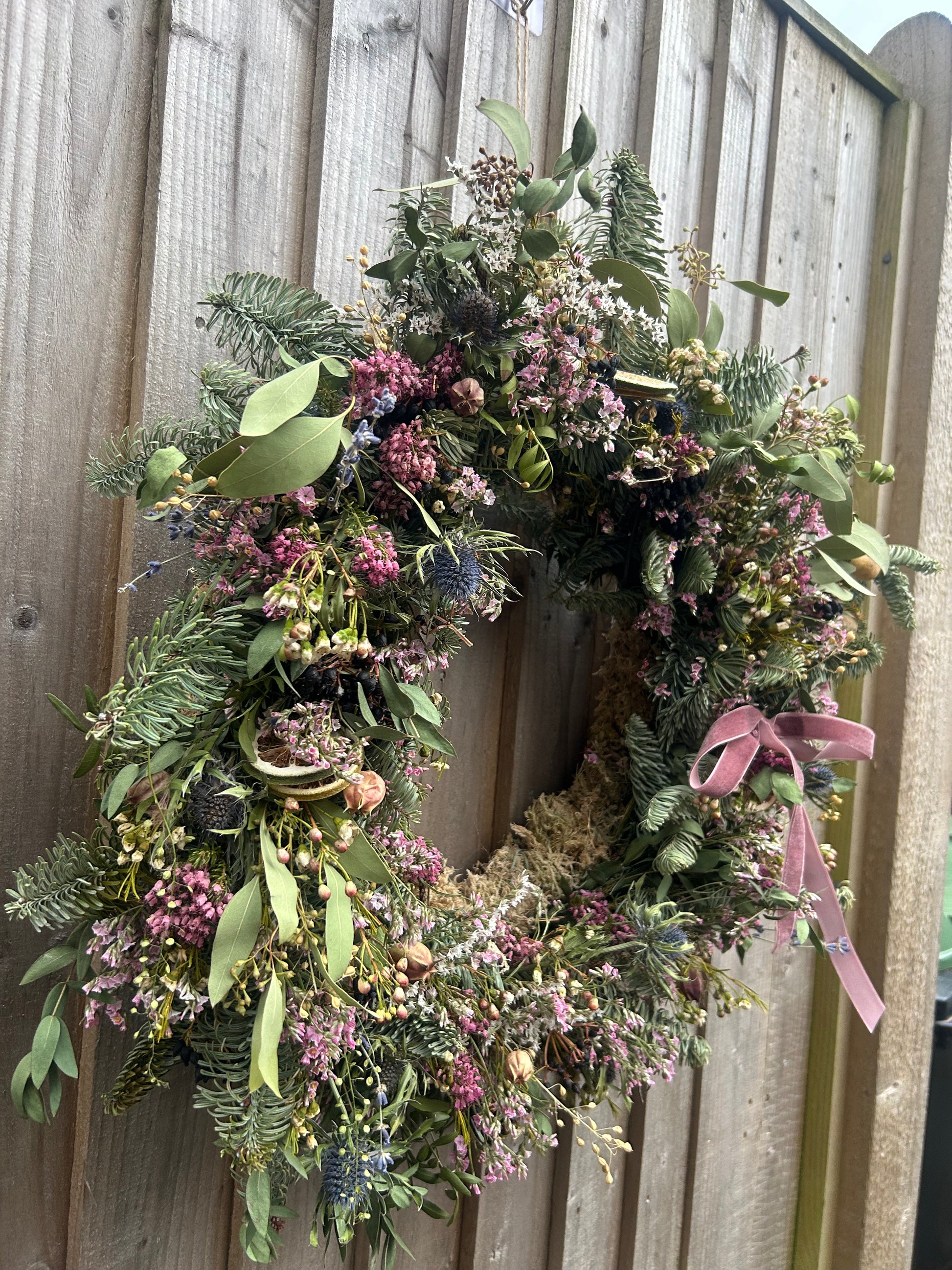 The Winter Blush Christmas Wreath
