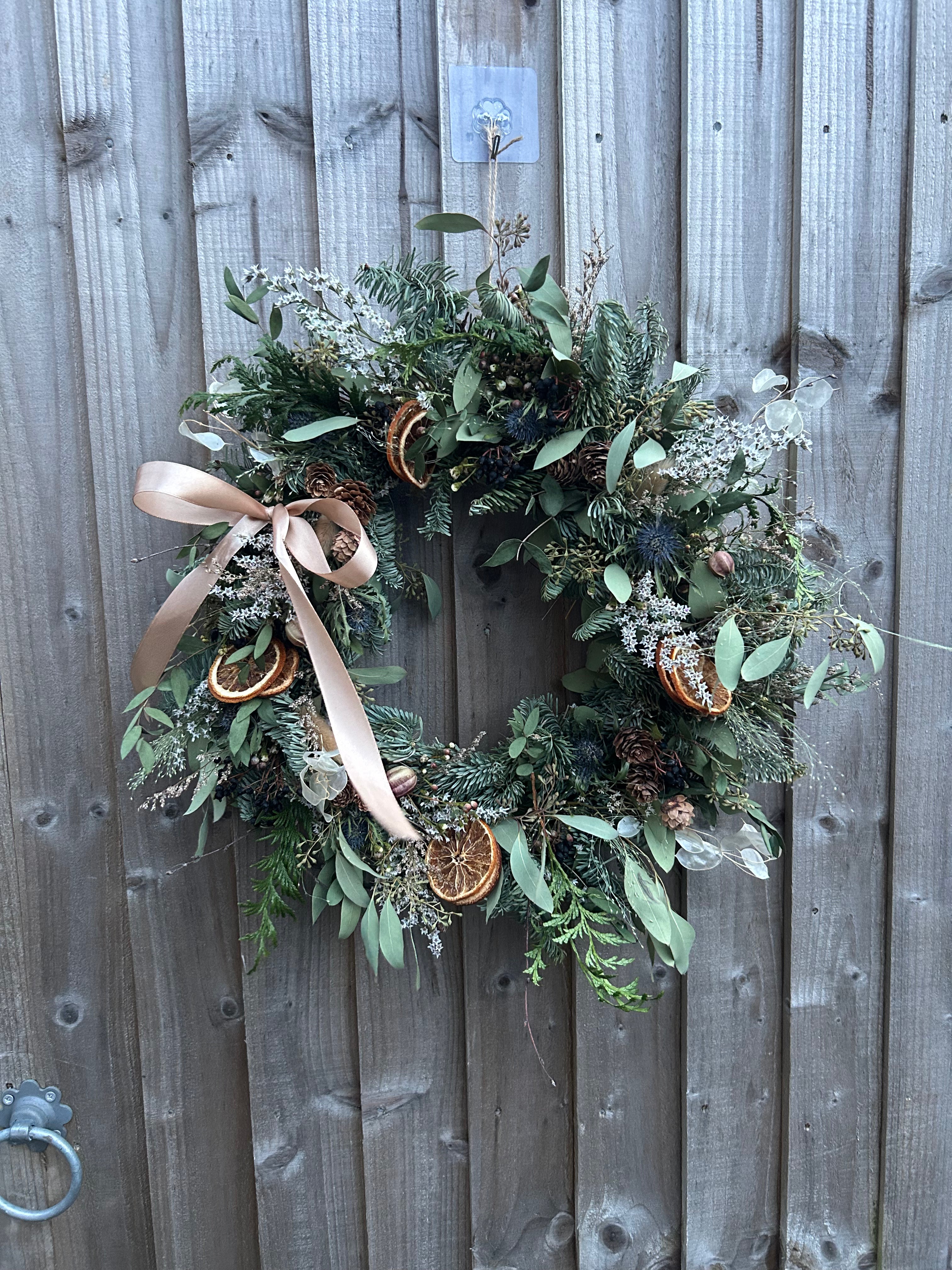 Christmas Wreath Workshop - A Wildly Beautiful Christmas Evening - 25th or 26th November -  Cuckfield