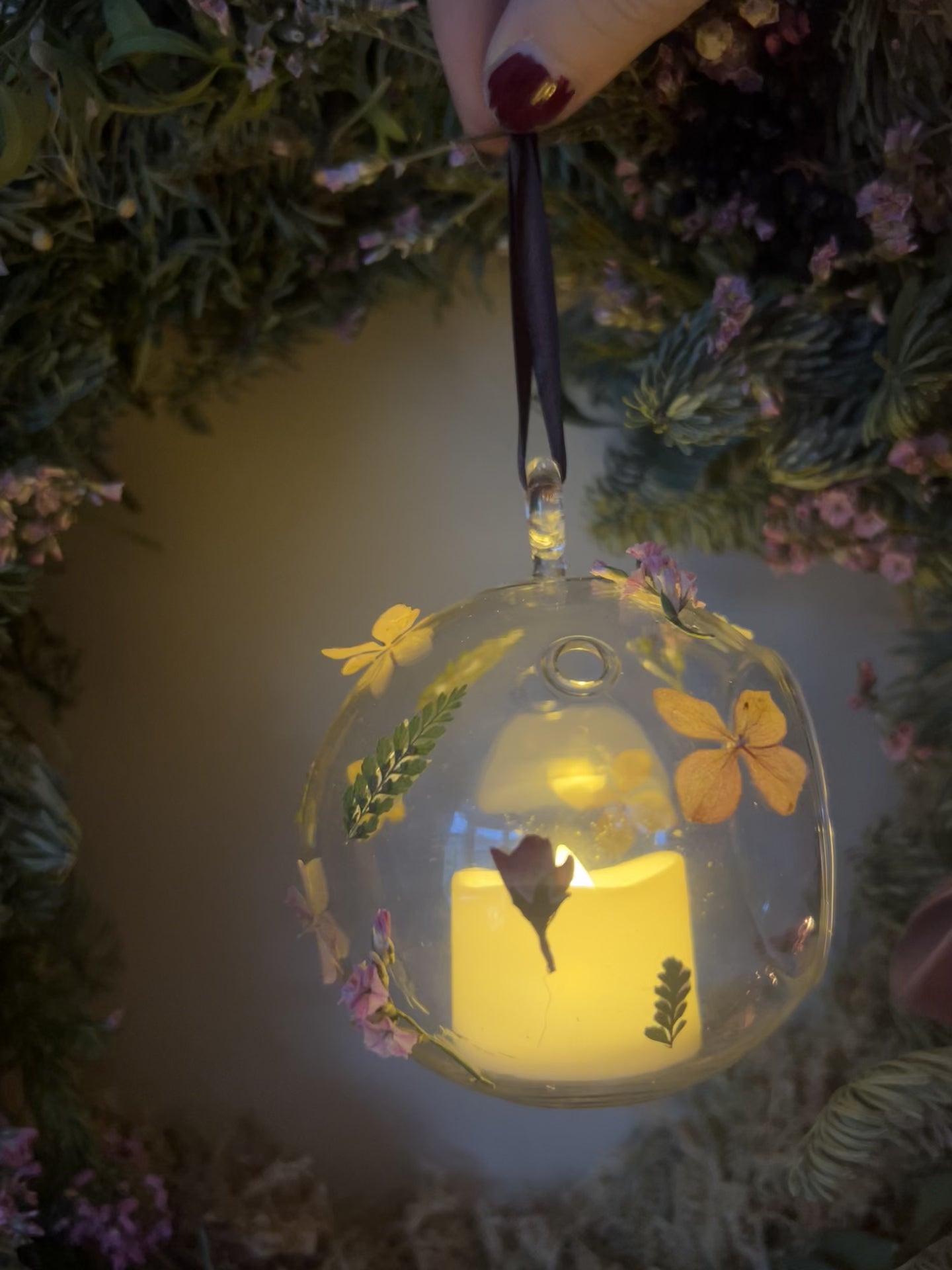 Pressed Flower Baubles